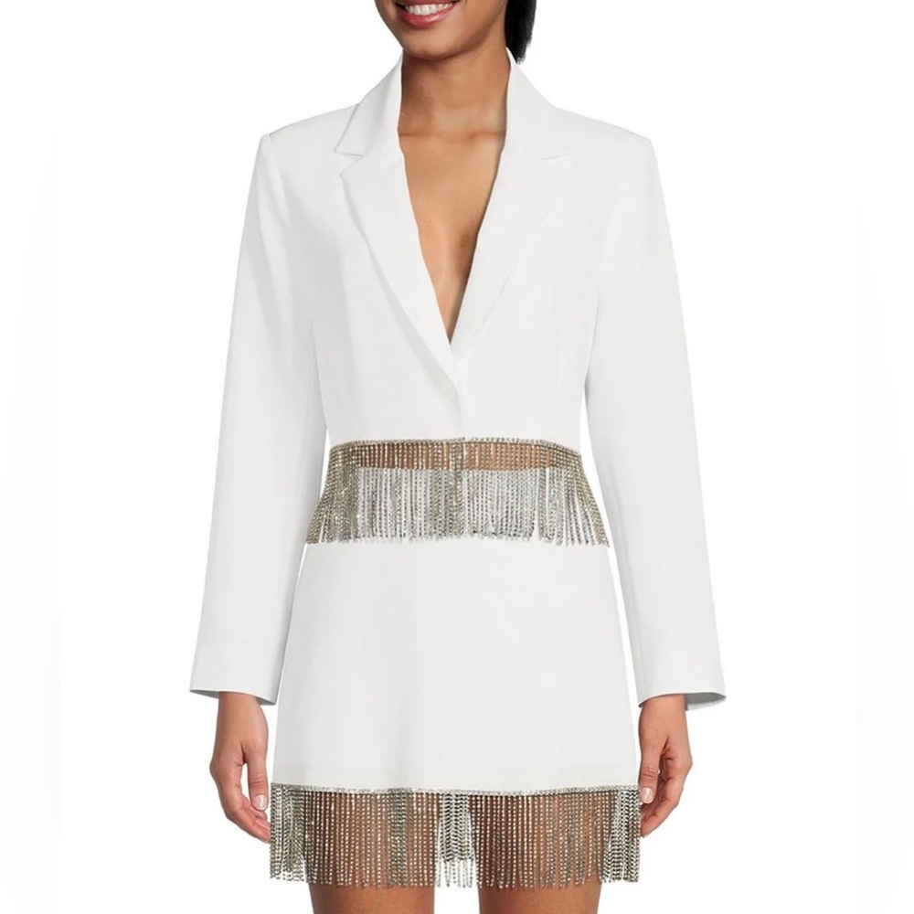 Gianni Bini Fringe Jacket Sz 0 and Skirt sz 4